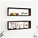 Mensole Parete Cubo 2 Rovere Fumo 80x15x26,5 Legno Multistrato - Foto miniatura 1