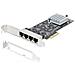 Scheda di rete 2.5 Gigabit a 4 porte - Scheda Ethernet PCIe da 2,5 Gbps NBASE-T, Intel I225-V, Scheda di rete per PC, NIC Multi-Gigabit, Scheda LAN per server PCI Express, Interfaccia Ethernet - Foto miniatura 6