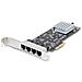 Scheda di rete 2.5 Gigabit a 4 porte - Scheda Ethernet PCIe da 2,5 Gbps NBASE-T, Intel I225-V, Scheda di rete per PC, NIC Multi-Gigabit, Scheda LAN per server PCI Express, Interfaccia Ethernet - Foto miniatura 1