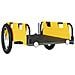 Rimorchio Per Bici Da Carico Giallo In Tessuto Oxford E Ferro - Foto miniatura 4