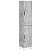 Credenza Grigio Cemento 34,5x34x180 Cm In Legno Multistrato - Foto miniatura 2