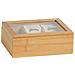 Scatola Per Infusioni Andrea House Cc73015 Bambù 21 X 16 X 7,5 Cm - Foto miniatura 1