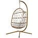 Sedia Sospesa Rattan Beige Adria - Foto miniatura 4