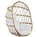 Sedia Sospesa Rattan Beige Adria - Foto miniatura 5