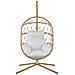 Sedia Sospesa Rattan Beige Adria - Foto miniatura 7