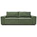 Divano Trasformabile A 3 Posti - Tessuto Loft Olive - Contenitore - 239 X 117 X 65 Cm - Foto miniatura 1