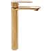 Miscelatore Rubinetto Oceania Per Lavabo Con Bocca Alta In Ottone Oro Satinato - Foto miniatura 1