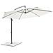 Ombrellone Da Giardino Ø3 Mt In Acciaio A Palo Laterale Norma - Black And White - Foto miniatura 1
