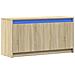 Mobile Porta Tv Con Led Rovere Sonoma 100x34x50cm In Truciolato - Foto miniatura 3