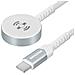 Caricabatterie Magnetico Per Apple Watch Connettore Usb-c Cavo 1,2m, Bianco - Foto miniatura 1