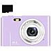 Fotocamera Digitale Da 48 Mp, Fhd 1080p, Zoom 16x, Scheda Di Memoria Da 32 Gb Purple - Foto miniatura 1