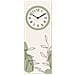 Orologio Da Parete In Legno Ecologico, Con Stampa Stylized Floral Green, 30x80 Cm, Made In Italy, Movimento A Quarzo, Alimentato A Batteria Non Inclusa, Adatto A Tutti Gli Stili Di Casa - Foto miniatura 1