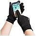 Guanti Da Ciclismo Invernali - Guanti Touchscreen Termici Antivento Per Lo Sci Black - Foto miniatura 3