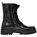 Black Casual Closed Booties Stivaletti Pelle Scarpe Donna Nero Eu 37, 31721-57 - Foto miniatura 2