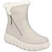 Beige Casual Closed Ladies Mid Height Boots Stivaletti Pelle Sintetica Scarpe Donna Beige Eu 40, Y3581-60 - Foto miniatura 1