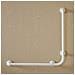 Corrimano Angolare Di Sicurezza 78 X 78 Cm Per Disabili Colore Bianco - Foto miniatura 1