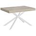 Tavolo allungabile 80x120/204 cm Plaker cashmere gambe bianche - Foto miniatura 1