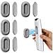 Supporto Magnetico Per Telecomando A 4 Pezzi, Organizer Per Telecomando Tv In Silicone Grey - Foto miniatura 1