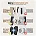 Supporto Magnetico Per Telecomando A 4 Pezzi, Organizer Per Telecomando Tv In Silicone Grey - Foto miniatura 2