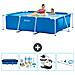 Piscina Fuori Terra - Rettangolo - 220x150x60 Cm - Blu - Include Accessori Coordinati Cb65 - Foto miniatura 1