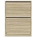 Scarpiera 2 Cassetti Ribaltabili Rovere Sonoma 80x42x108 Cm - Foto miniatura 5
