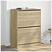 Scarpiera 2 Cassetti Ribaltabili Rovere Sonoma 80x42x108 Cm - Foto miniatura 8