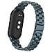 Cinturino In Acciaio Inossidabile Solido Compatibile Con Xiaomi 9, Bracciale A Tre Perle, Colore Grigio Scuro, Design Elegante E Resistente Grey - Foto miniatura 6