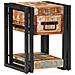 Comodini 2 pz 40x40x40 cm Legno massello di recupero - Foto miniatura 1