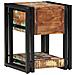 Comodini 2 pz 40x40x40 cm Legno massello di recupero - Foto miniatura 6