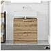 Mobile lavabo Rovere artigianale 59x37x59 cm Legno ingegnerizzato - Foto miniatura 2