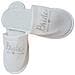 Pantofole Bianche Da Sposa Con Scritta 'bride' Per Feste Di Addio Al Nubilato Silver - Foto miniatura 4