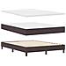 Letto box spring con materasso Marrone Scuro 140 x 200 cm - Foto miniatura 1