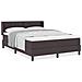 Letto box spring con materasso Marrone Scuro 140 x 200 cm - Foto miniatura 4