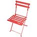 Set Da Pranzo Da Giardino 4 Posti Fiori Metallo Rosso - Foto miniatura 6