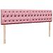 Struttura Letto Pouf con Materasso Rosa 160x200 cm in Velluto - Foto miniatura 8