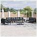Set Divano da Giardino 8 pcs Antracite Acciaio - Foto miniatura 2