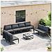 Set Divano da Giardino 8 pcs Antracite Acciaio - Foto miniatura 3