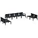 Set Divano da Giardino 8 pcs Antracite Acciaio - Foto miniatura 4
