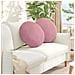 Cuscini per Seduta 2 pcs Rosa Ø 40 x 13 cm Velluto - Foto miniatura 2