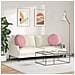 Cuscini per Seduta 2 pcs Rosa Ø 40 x 13 cm Velluto - Foto miniatura 4