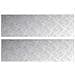Dischi Quadrati 2 pcs Argento 100 x 30 cm Alluminio - Foto miniatura 1