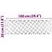 Dischi Quadrati 2 pcs Argento 100 x 30 cm Alluminio - Foto miniatura 8