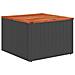 Set Divano da Giardino con cuscino 9 pcs Nero Poly Rattan - Foto miniatura 6