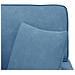 Chaise Longe con Gonna con cuscino 3 pcs Blu Tessuto in Cords - Foto miniatura 9