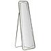 Specchio Da Terra Rettangolare In Metallo Argento Con Struttura Geometrica 52x159 Cm - Foto miniatura 1