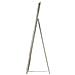 Specchio Da Terra Rettangolare In Metallo Argento Con Struttura Geometrica 52x159 Cm - Foto miniatura 3