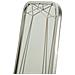 Specchio Da Terra Rettangolare In Metallo Argento Con Struttura Geometrica 52x159 Cm - Foto miniatura 4