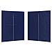 Parete per tenda da festa 2 pcs Blu 200 x 195 cm PE e Acciaio - Foto miniatura 1
