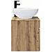 Mobile lavabo da parete Rovere Artigianale 49 x 44,5 x 66,5 cm - Foto miniatura 2