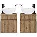 Mobile lavabo da parete Rovere Artigianale 49 x 44,5 x 66,5 cm - Foto miniatura 6